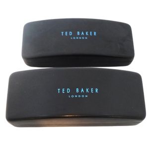TED BAKER LONDON~HARD CLAMSHELL~BLACK SUNGLASSES CASES~LOT OF 2